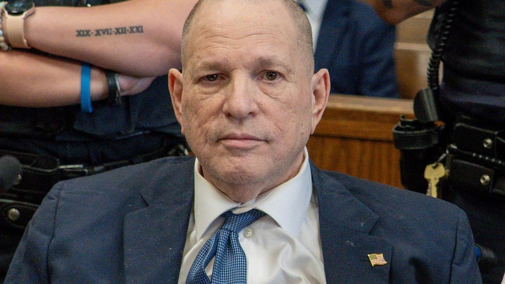 FILE - Harvey Weinstein appears for a pre-trial hearing at Manhattan Criminal Court on Wednesday, March 12, 2025, in New York. (Steven Hirsch/New York Post via AP, Pool, File)