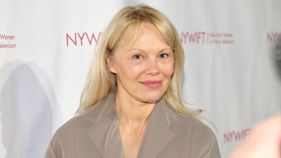 NEW YORK, NEW YORK - MARCH 26: Pamela Anderson attends the 45th Annual New York Women in Film and Television Muse Awards at Cipriani 42nd Street on March 26, 2025 in New York City. (Photo by Dia Dipasupil/Getty Images)