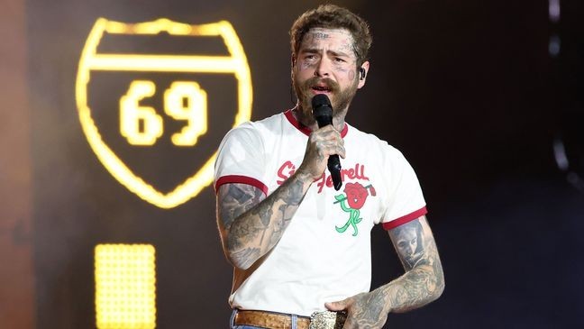 Malone is currently on tour with Jelly Roll. (Photo by Kevin Mazur/Getty Images for Live Nation)